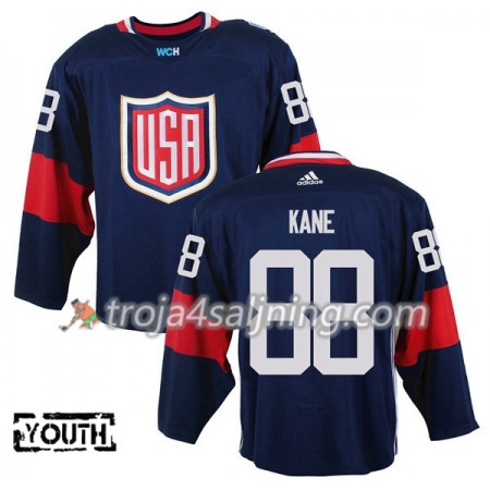 USA tröja Patrick Kane 88 World Cup i ishockey 2016  Blå Premier - NHL Tröjor Barn